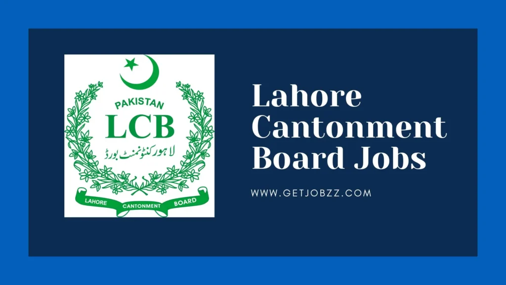 Lahore Cantonment Board Jobs