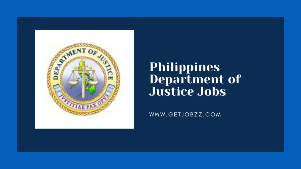 Philippines Department of Justice Jobs