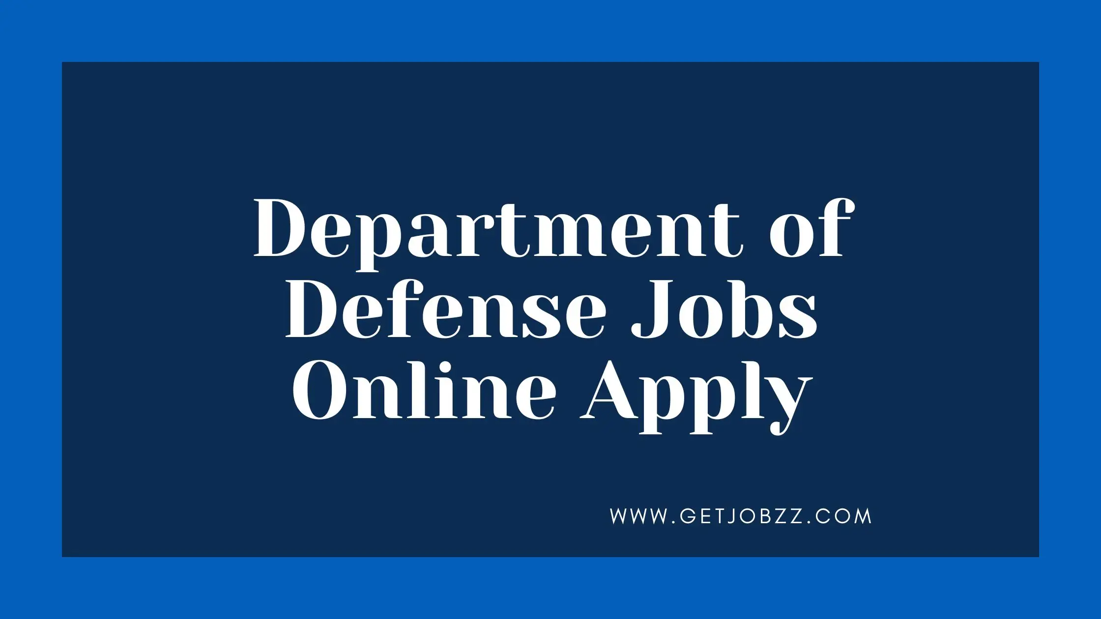 Department of Defense Jobs