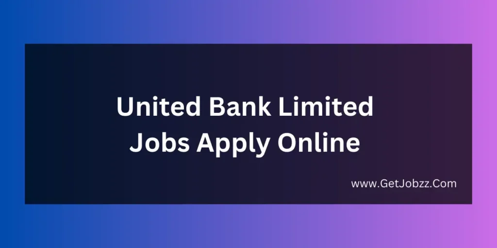 ubl bank jobs