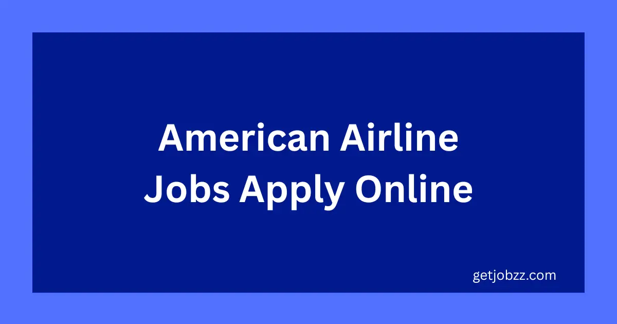 American Airline Jobs