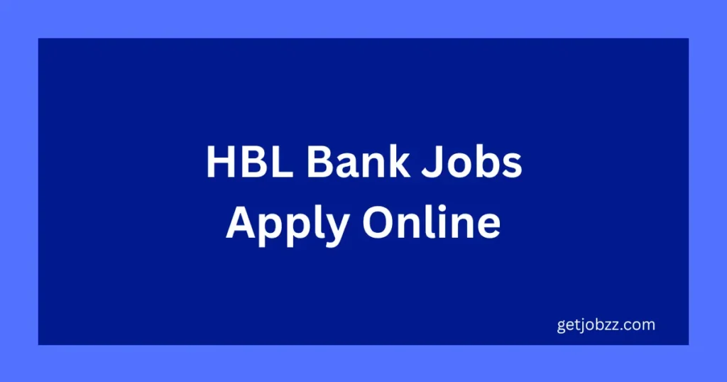 HBL Bank Jobs